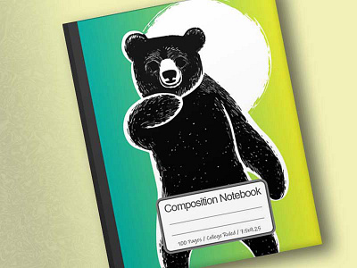 Cover With A Happy Bear Posing 2d art artwork conanjett concept creative design digital drawing illustration
