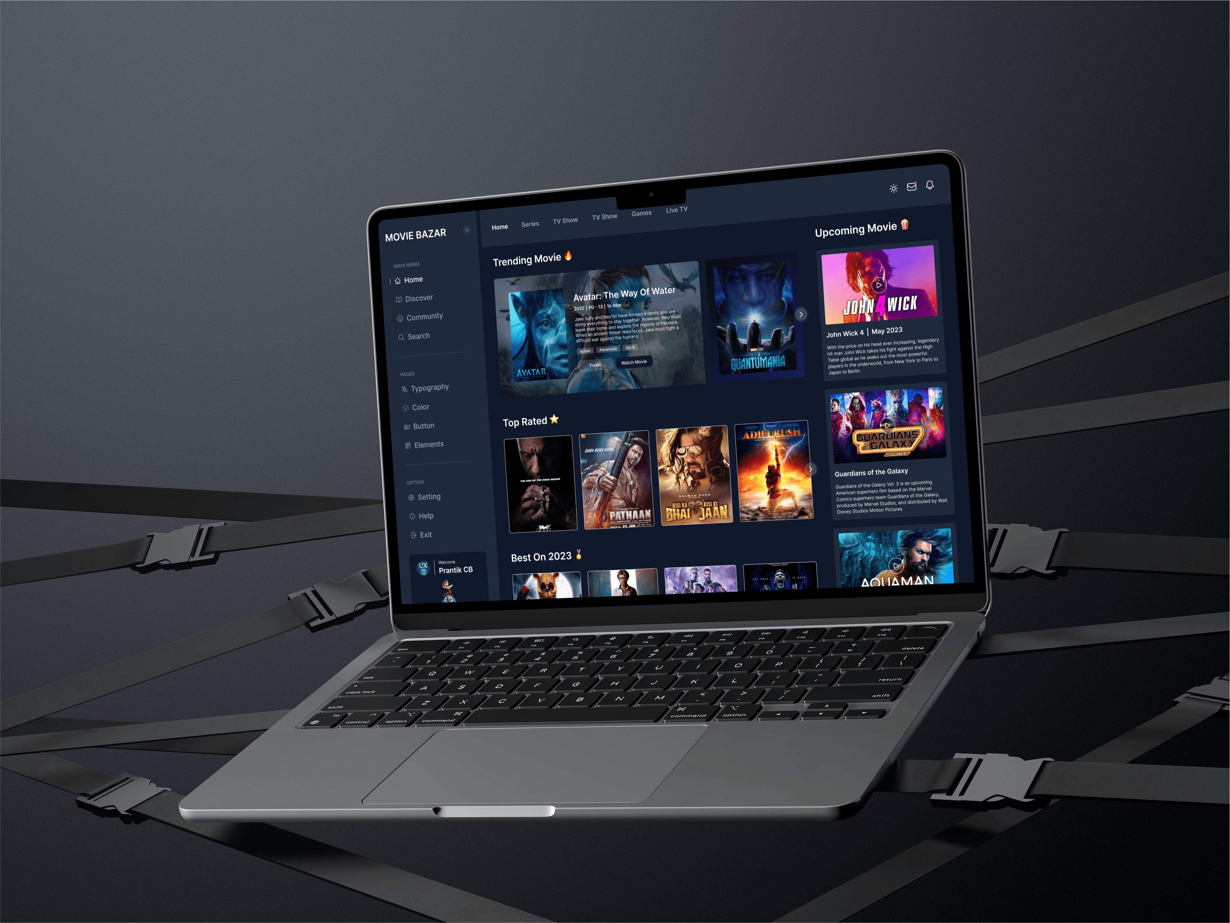Movie Dashboard UI Design 3d branding creative design creative work dashboard dashboard design dashboard ui design design figma graphic design landing page motion graphics movie movie dashboard tranding design ui ui design ux research uxui vector