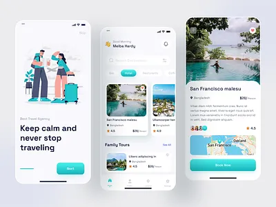 Travel Mobile App Concept app design design hotelbooking mobileapp tourapp tourguide tourism travelapp travelapps travelblog travelgram travelguide traveling travelphotography tripchatapp uidesign uiux vacation