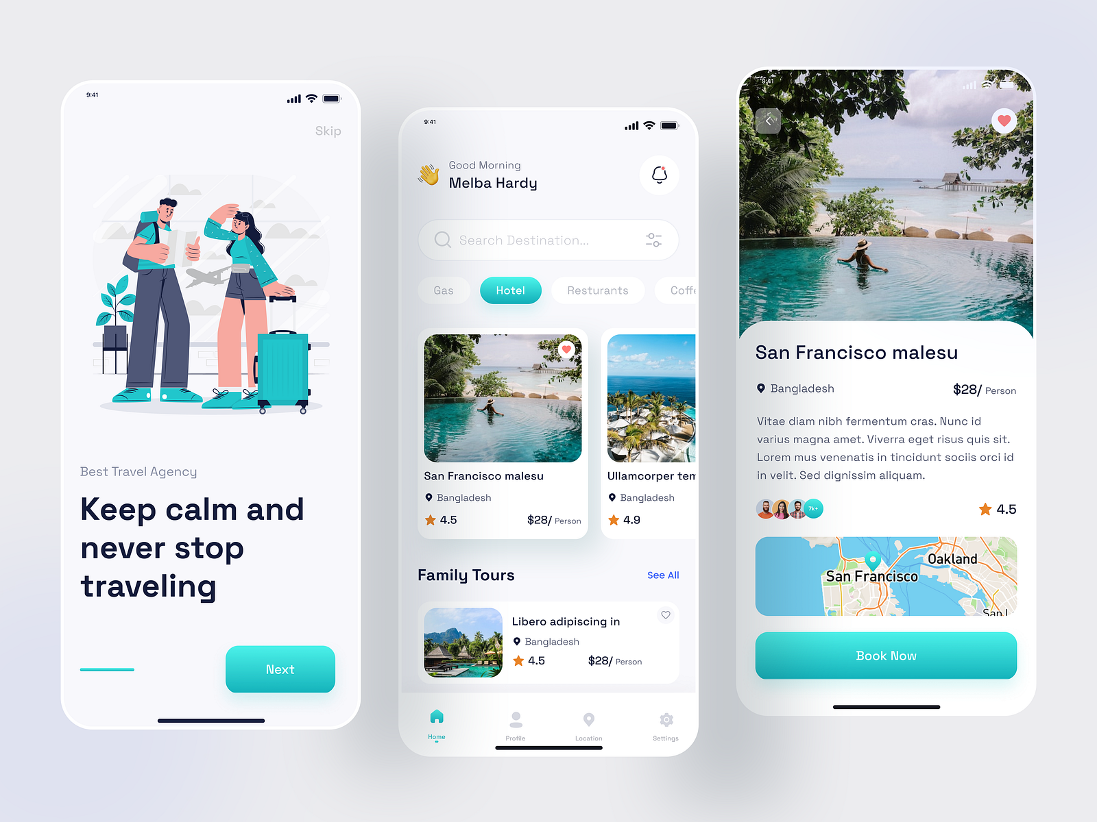 Travel Mobile App Concept by Atikur Rahman 🥇 for Reasonex on Dribbble