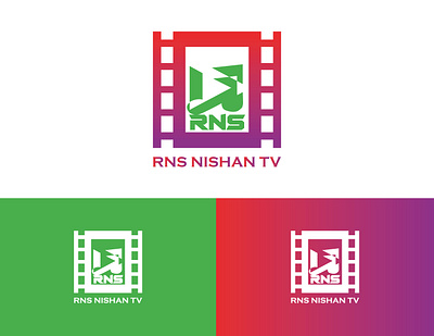 RNS NISHAN TV Logo Design branding design graphic design logo rns tv logo typography vector youtube logo