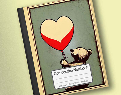 Cover of Bear Holding Love Balloon 2d art artwork branding conanjett design illustration