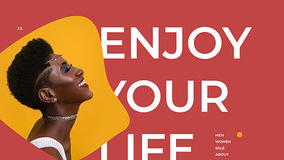 Concept Enjoy your life branding design figma