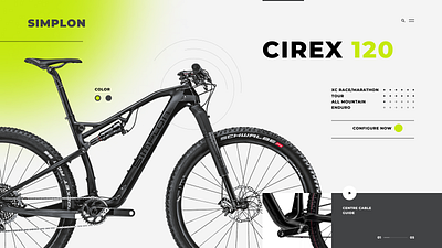 The first screen of CIREX 120 branding design figma ui