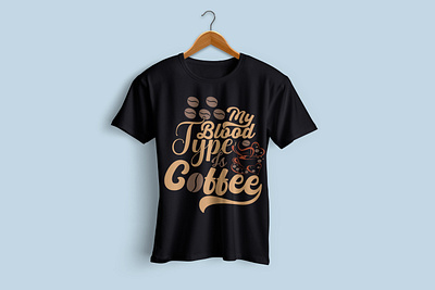 Coffee T-shirt Design photo realistic