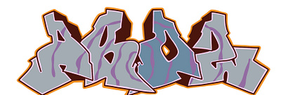 Aboz graffiti - straight letter design graffiti illustration typography