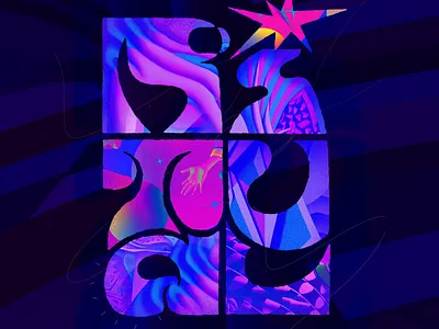 Enjoy the Ritual after effects animated collage animated type animated typography animation bright collage colourful design distorted font experimental graphic design motion design playful poster texture typo poster visual design