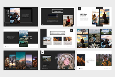 Geneva Travel Powerpoint Template #2 app branding design graphic design illustration logo typography ui ux vector