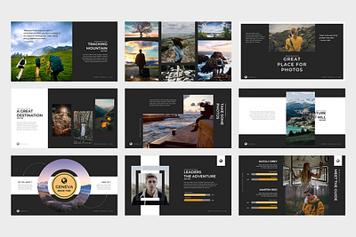 Geneva Travel Powerpoint Template #8 app branding design graphic design illustration logo typography ui ux vector
