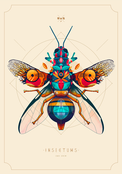 InsectUMS animation art artdirector branding color design diseño graphic design illustration insects logo marca ui vector