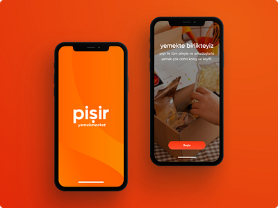 Pişir splash & login animation app branding design illustration ui ux