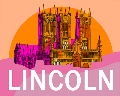 Lincoln architecture branding buildings cathedral city design lincoln minimalist