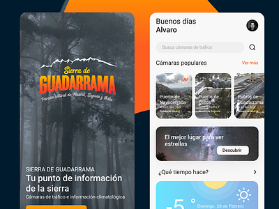 Sierra de Guadarrama [App Concept] appconcept concept design diseño ui graphic design mobile product design spain ui ui design