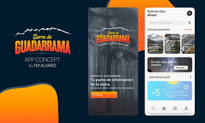 Sierra de Guadarrama [App Concept] appconcept concept design diseño ui graphic design mobile product design spain ui ui design