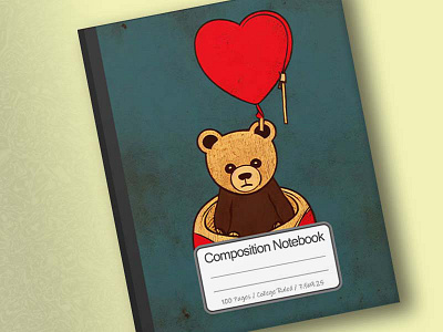 Cover of Sitting Bear With Heart Shape Hat 2d art artwork branding conanjett design illustration