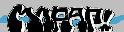 Mopar graffiti - Straight letter design graffiti illustration typography