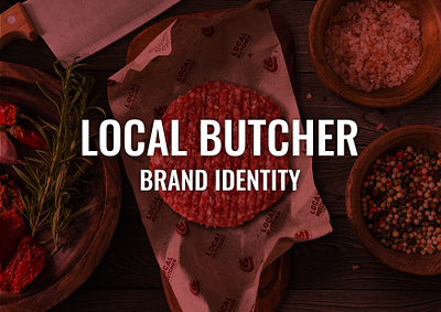 BUTCHER SHOP - LOCAL BUTCHER beef brand branding butcher butcher shop graphic design logo meat wine
