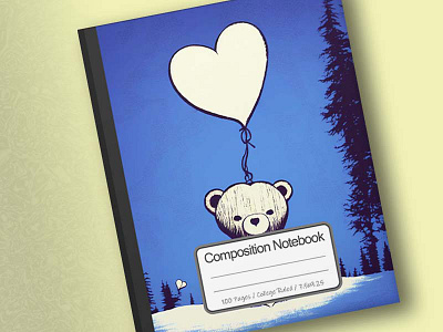Cover of Cool Looking Snow Bear With Heart Shape Love 2d art artwork branding conanjett design illustration