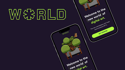 World: NFT app design.