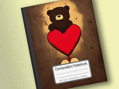 Cover of Bear Sitting On A Floating Love 2d art artwork branding conanjett concept design illustration