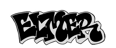 Elmer graffiti - Straight letter design graffiti illustration typography