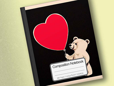 Cover of Stipple Bear Holding A Big Love Heart 2d art artwork branding conanjett concept design illustration