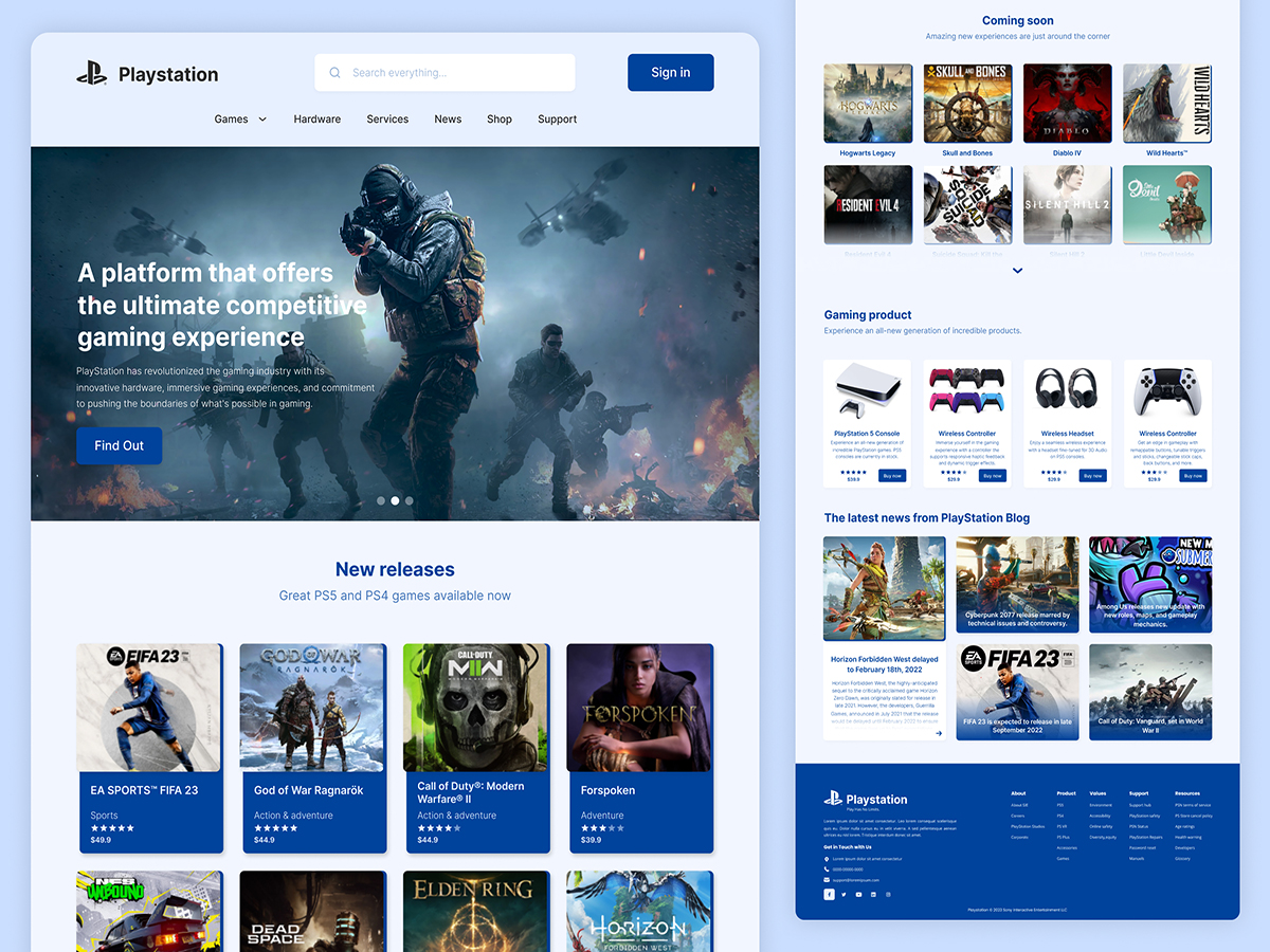 Playstation best sale profile website