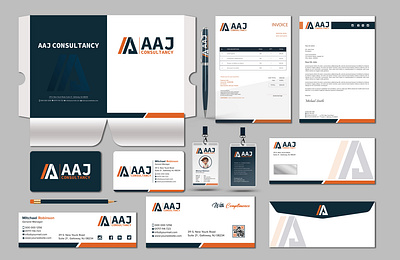 Full Stationery Design branding envelop desgin graphic design logo stationery design