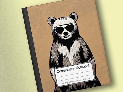 Cover of Stylo Bear Posing With Shades 2d art artwork branding conanjett concept design illustration