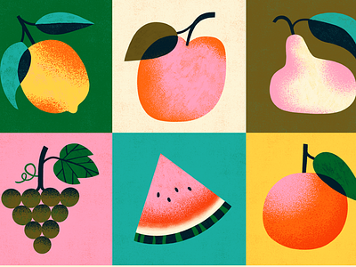Fruit colourful delicious food art food illustration fruit illustrated food procreate textures yummy