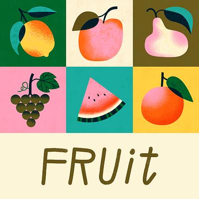 Fruit colourful delicious food art food illustration fruit illustrated food procreate textures yummy