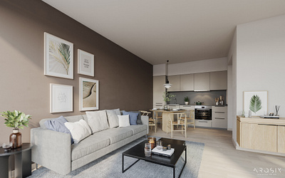 CGI - L8 på Lilleby 3d 3dsmax archviz coronarender interior livingroom render visualization
