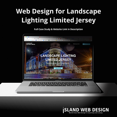 Landscape Lighting Website Redesign Jersey by Island Web Design app color discover fintech landing page lighting mobile photography redesign ui uidesign uiux web design website