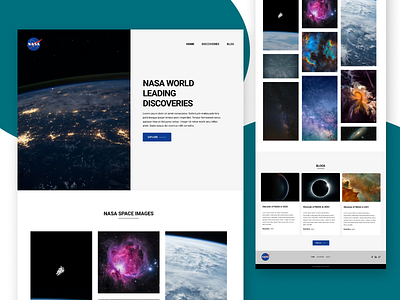 NASA Website design design figma landing page landing page design nasa nasa website typography ui ui design user experience user interface ux website
