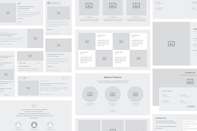 Karuki Wireframe Kit #2 app branding design graphic design illustration logo typography ui ux vector