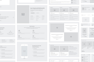 Karuki Wireframe Kit #3 app branding design graphic design illustration logo typography ui ux vector