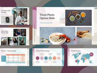Waves Power Point Template #8 app branding design graphic design illustration logo typography ui ux vector