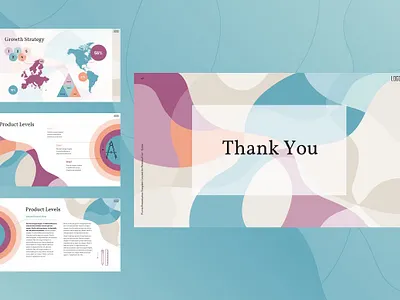Waves Power Point Template #9 app branding design graphic design illustration logo typography ui ux vector