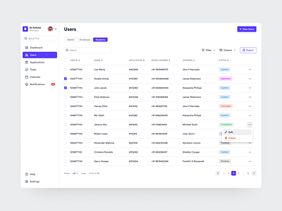 Table UI design figma sketch ui ux uxui xd