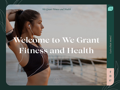Redesign for a fitness website design ui website