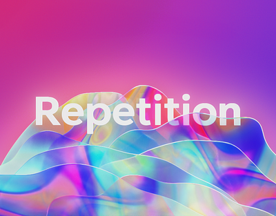 Repetition | VIVID GLASS VARIATIONS 3d 3d illustration art direction cinema 4d color design glass gradient illustration redshift vivid color