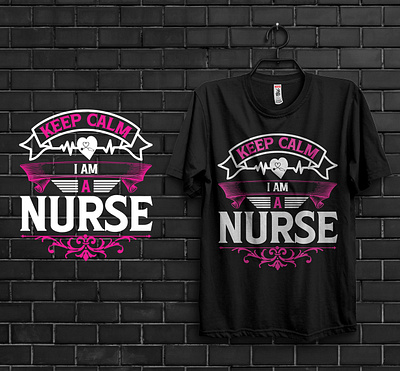 Nurse T-shirt Design branding design graphic design halloween tshirt happy camping shirt illustration logo t shirt bundle teeshirt