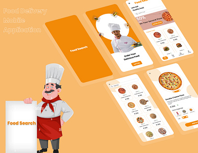 Food Delivery Mobile Application design figma food prototyping ui ux