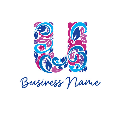 U initial letter logo design 3d beautlogo beauty branding branding design illustration logo u initial letter