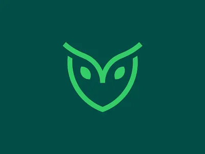 Owl Hash Logo bird branding creative logo leaf logo minimalist logo owl logo shield trust wisdom