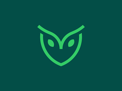 Owl Hash Logo bird branding creative logo leaf logo minimalist logo owl logo shield trust wisdom