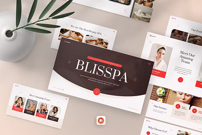 Blisspa - Spa & Wellness Center Powerpoint design keynote powerpoint ppt presentation template