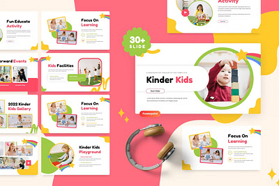 Kinder Kids - Kindergarten & Preschool Powerpoint design keynote powerpoint ppt presentation template