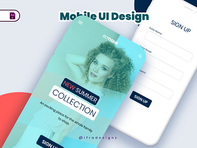 Boutique Mobile App UI Design ifra designz mobile interface design mobile ui ui uiux user interface design website ui