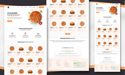 Food Website design ui user interface ux